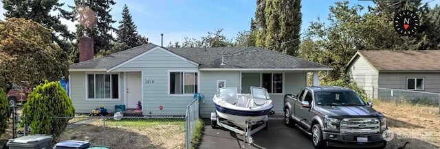 view of front of home