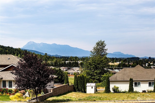 view of mountain feature