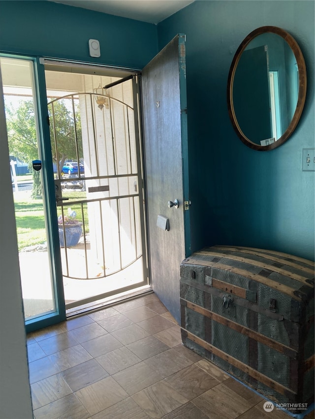 entryway featuring tile patterned floors