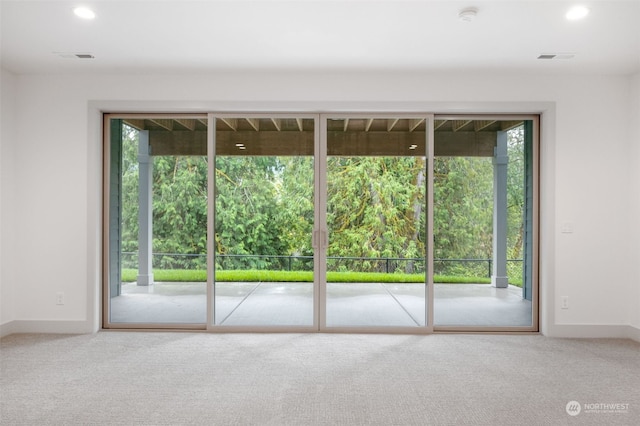 view of carpeted empty room