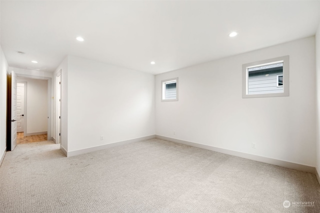 view of carpeted empty room