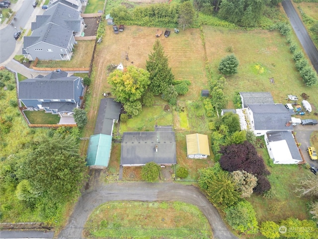 aerial view featuring a residential view