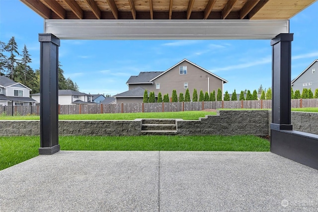 view of patio / terrace with fence