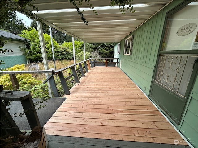 1411 300th Pl, Ocean Park, WA 98640 - view of wooden deck