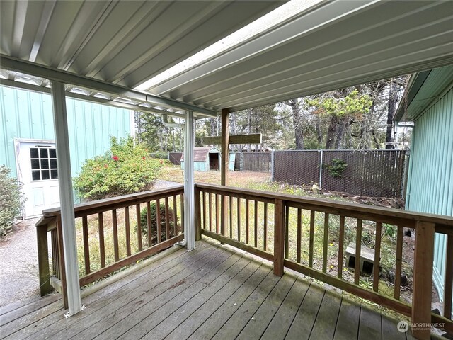 1411 300th Pl, Ocean Park, WA 98640 - view of wooden terrace