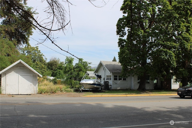 view of asphalt road