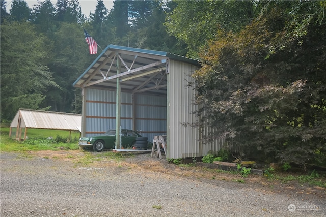 view of outbuilding