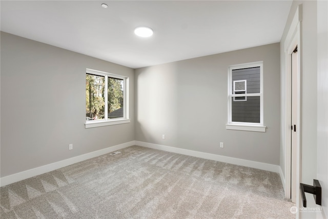 view of carpeted empty room