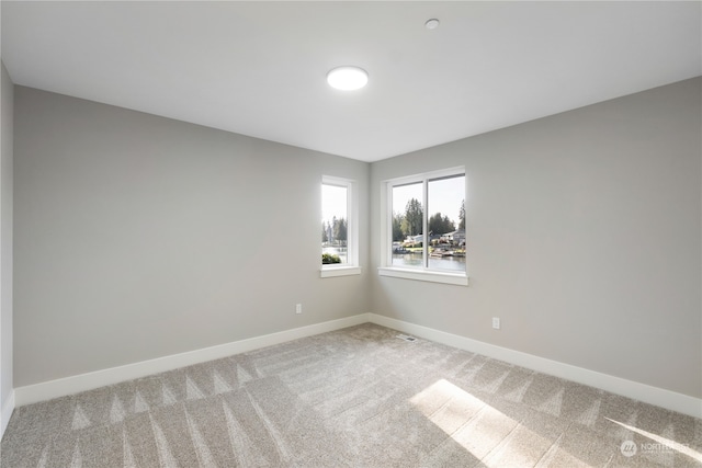 view of carpeted empty room