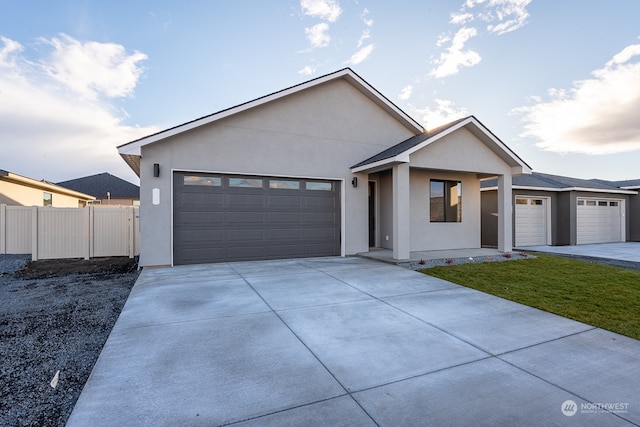 view of front of house featuring a garage