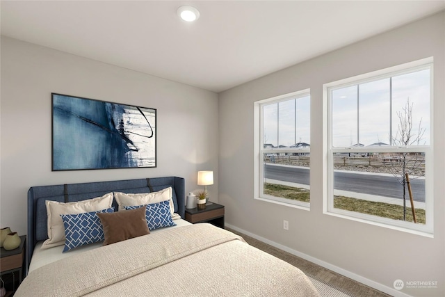 bedroom with carpet flooring