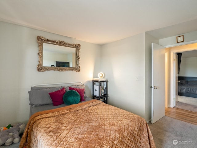 bedroom with carpet floors