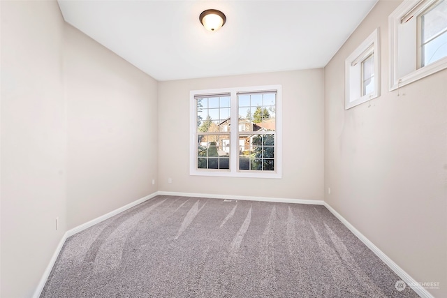 view of carpeted empty room