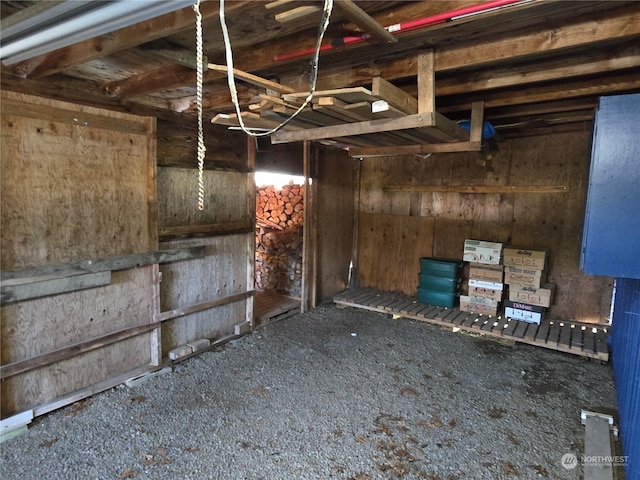 view of horse barn