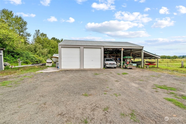 garage featuring a garage