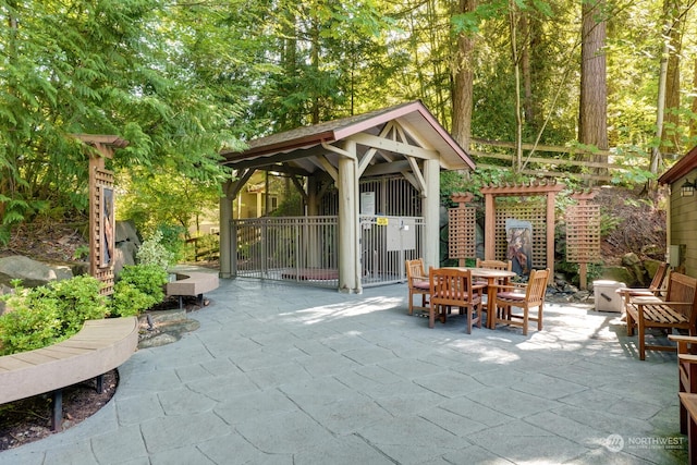 view of patio / terrace with outdoor dining area