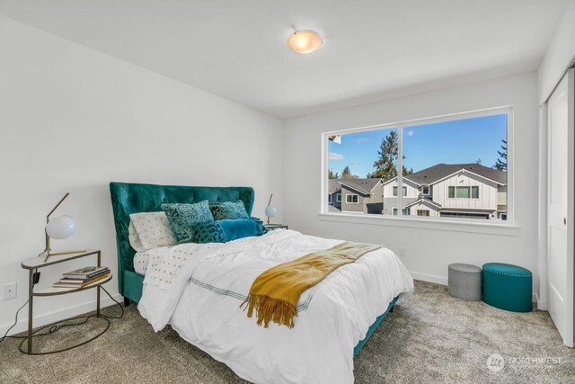 bedroom featuring carpet floors