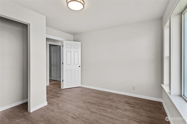 interior space featuring wood-type flooring