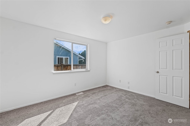 view of carpeted empty room