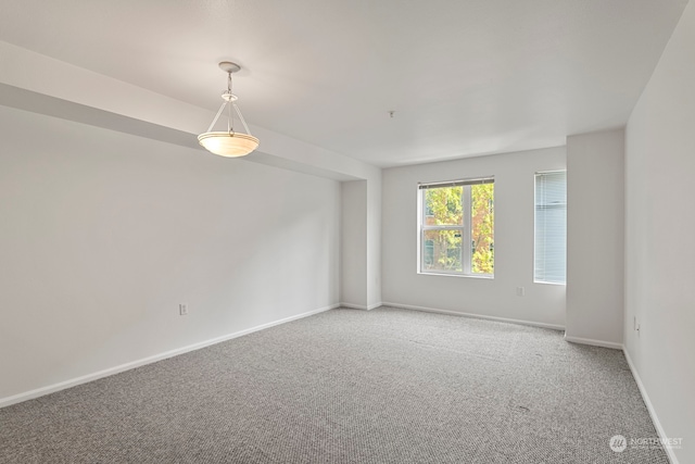 view of carpeted empty room