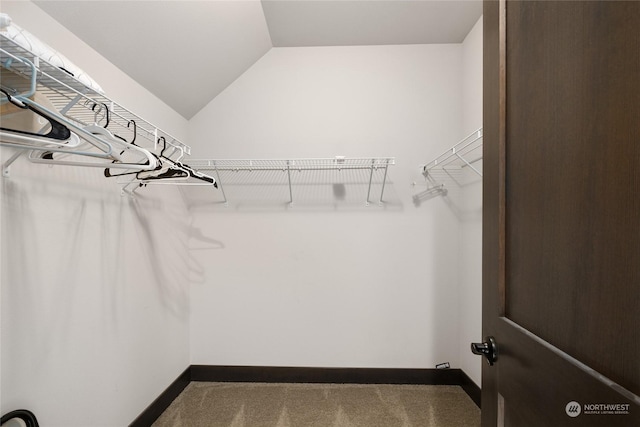 73 Sweet Shop Ln, Cle Elum, WA 98922 - spacious closet featuring carpet floors and vaulted ceiling