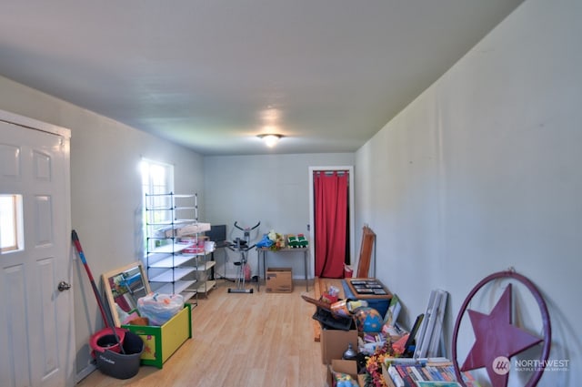 interior space featuring hardwood / wood-style flooring