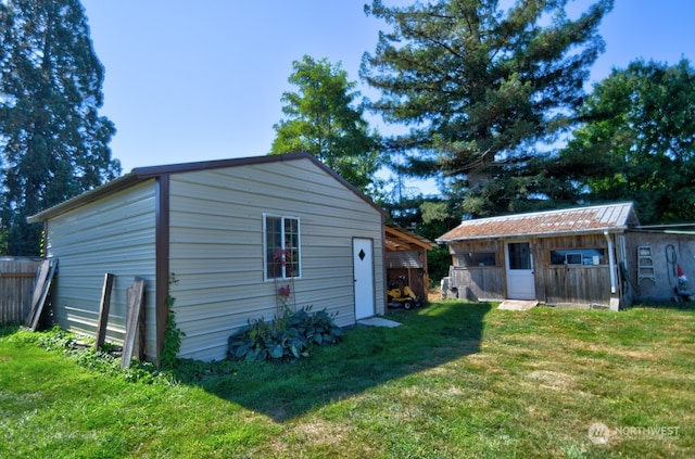 exterior space with a lawn