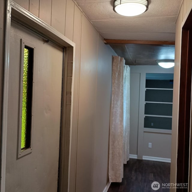 8 Griffard St, Copalis Beach, WA 98535 - hall featuring dark wood finished floors and built in features
