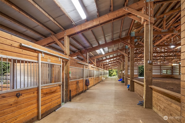 view of horse barn