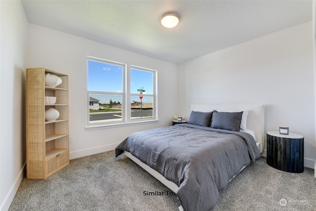 bedroom with carpet floors