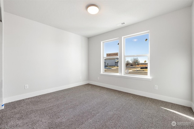 view of carpeted empty room