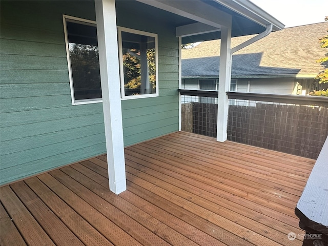 view of wooden terrace