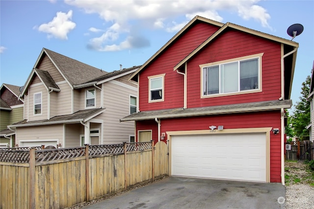 view of front of home featuring a garage