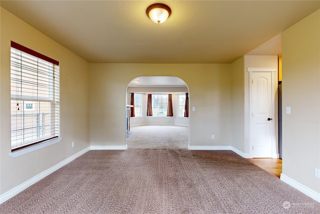 view of carpeted empty room