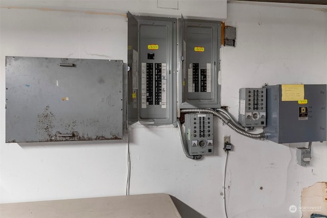 utility room featuring electric panel