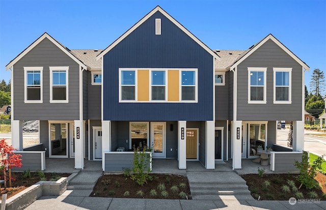 multi unit property with covered porch