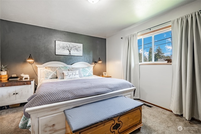 bedroom with carpet flooring