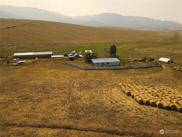 exterior space with a rural view