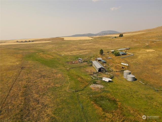 drone / aerial view featuring a rural view