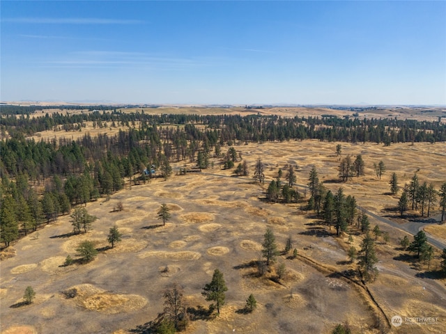 aerial view featuring a rural view