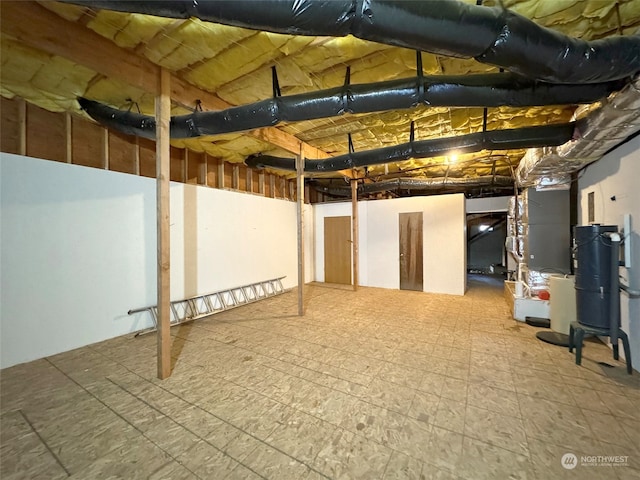 view of basement