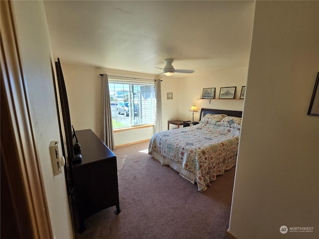 538 Canal Dr NE, Ocean Shores, WA 98569 - carpeted bedroom featuring ceiling fan