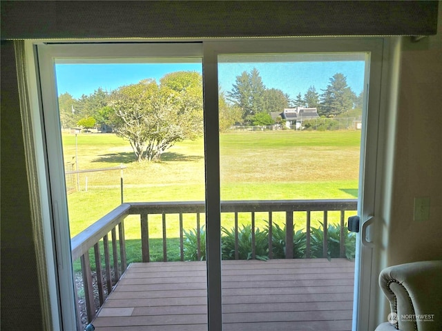 538 Canal Dr NE, Ocean Shores, WA 98569 - doorway to outside featuring a wealth of natural light