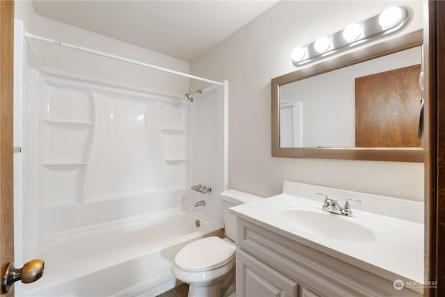 116 173rd St S, Spanaway, WA 98387 - full bathroom featuring shower / bath combination, toilet, and vanity