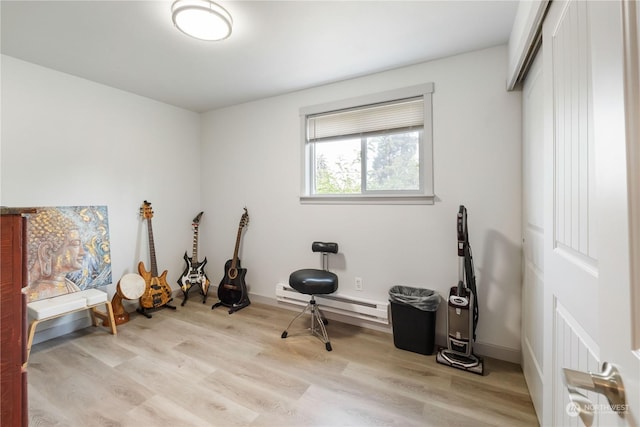 116 173rd St S, Spanaway, WA 98387 - misc room with light wood-type flooring, baseboards, and baseboard heating