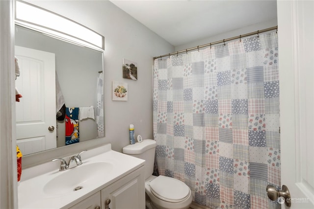 116 173rd St S, Spanaway, WA 98387 - full bathroom featuring a shower with shower curtain, toilet, and vanity