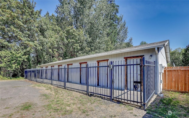 view of horse barn