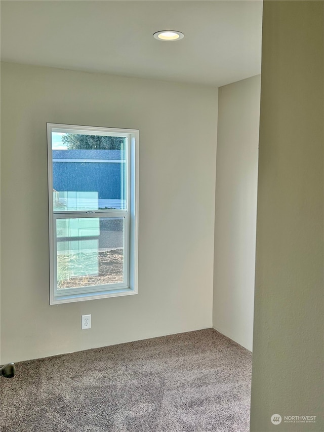 view of carpeted empty room