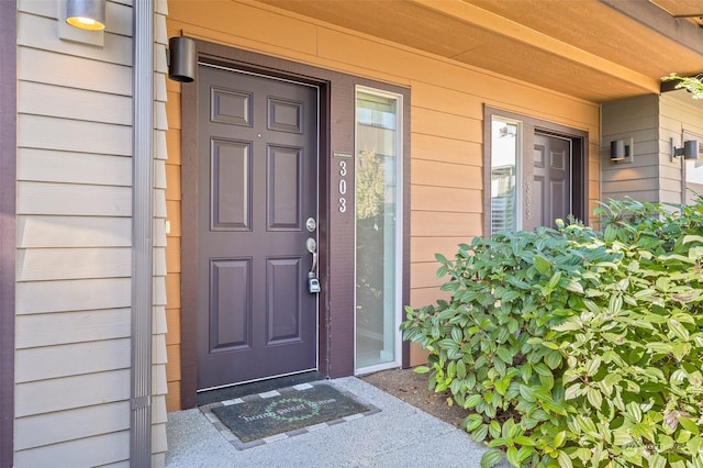 view of entrance to property