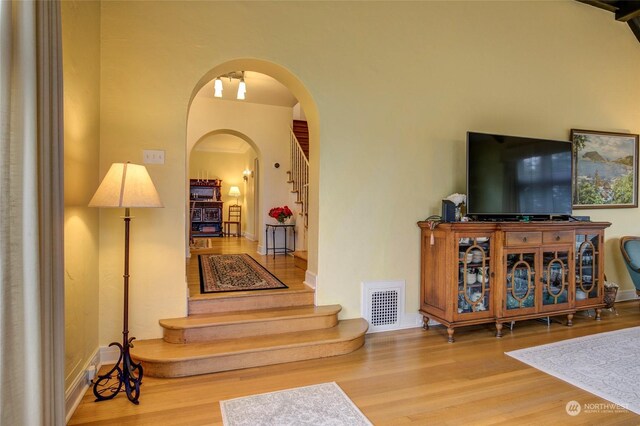 interior space featuring hardwood / wood-style flooring